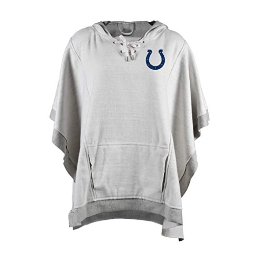 Indianapolis Colts Gray Hooded Poncho